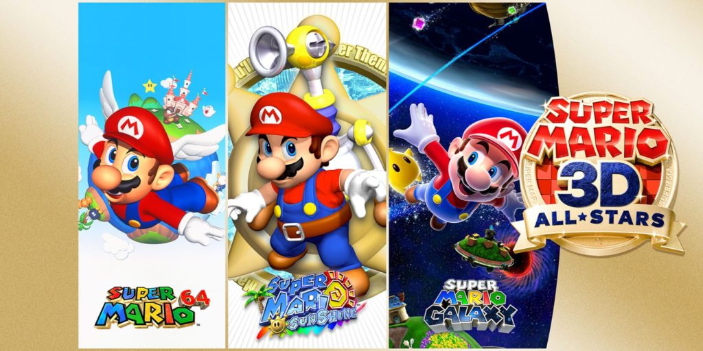 Super Mario 3D All-Stars Galaxy 64 Sunshine Nintendo Switch